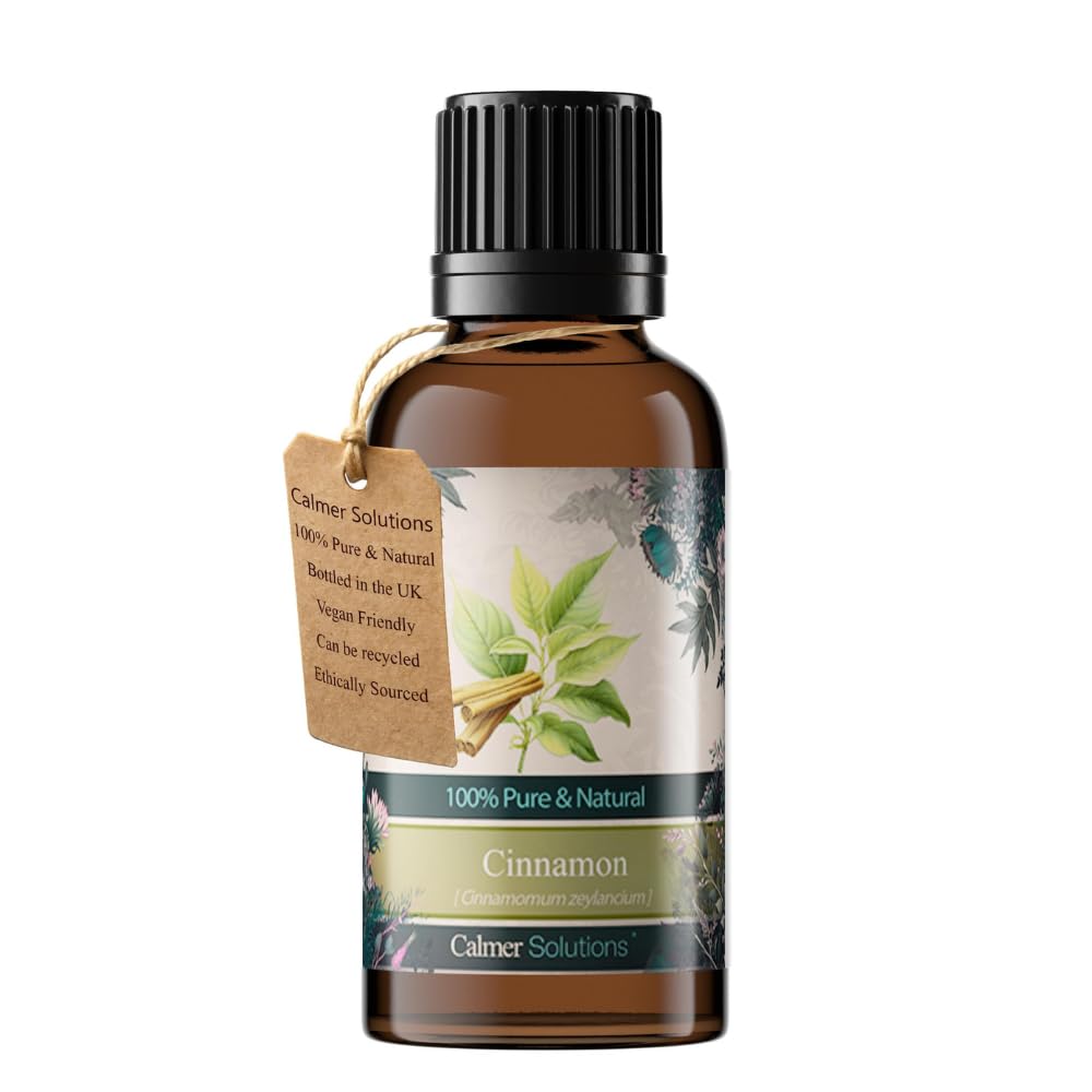 Calmer Solutions Clear Yellow Cinnamon Leaf 100% Pure Essential Aromatherapy Oil 30Ml