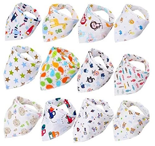 OnlyBee 6 Pack - Baby Feeding/Drool Bibs (6 Random Girls Mix)