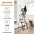 3 Step Ladder, Lightweight Folding Step Stools for Adults with Anti-Slip Pedal, Portable Sturdy Steel Ladder with Handrails, Perfect for Kitchen & Household, 330 lbs Capacity, Black