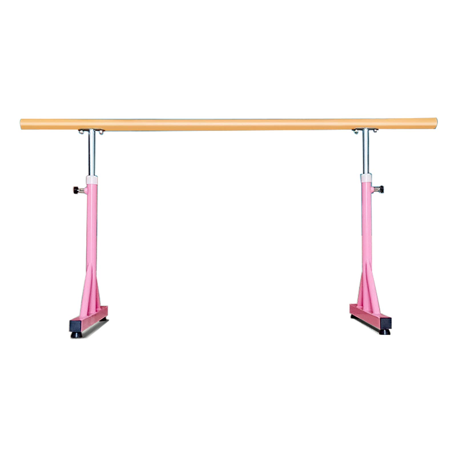 PULaif Ballet Barre Freestanding, Dance Bar Adjustable Freestanding Portable Stretching Bar Multicolor 1-1.5m(Pink,1m)