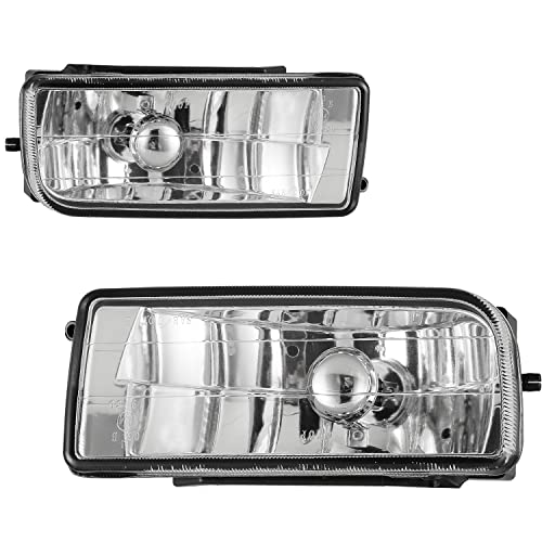 ROXX Fog Lights Fits For 1992-1999 BMW 318is/318i w/ E36 Body 1995-1999 BMW 318ti w/ E36 Body/320i/325is/325i w/1328is/w 323i w/s E36 Body 1994-1999 BMW M3 with H1 12V55W Halogen Bulbs(Clear Lens)