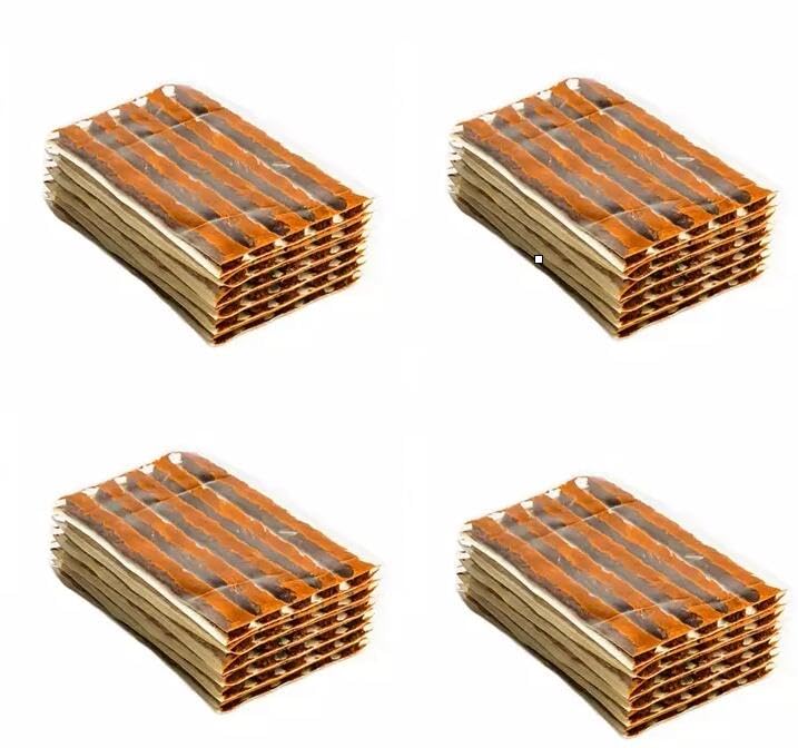 Image of 100PCS Heavy Duty tubeless Temporary Tire Repair Strings tire Repair Plug tire Repair Seals for car Passenger Truck ￠6 4inch Brown
