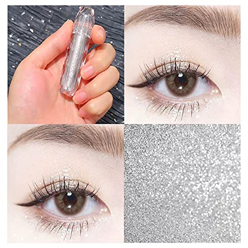 Junruo Liquid Glitter Eyeshadow, Metallic Shimmer Waterproof Long Lasting Quick-Drying Sparkling Cosmetic Glitter Liquid Eye Shadow For Women&Girls, Makeup Glitter For Eyes (Crystal Lamp) #TOP1
