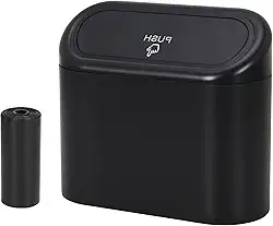 CZWL&HG Mini Lata de Lixo Portátil Suspensa para Carro, Lata de Lixo com Tampa, Lata de Lixo de Mesa de Plástico, Lata de Lixo para Casa de Escritório de Carro, Lata de Lixo Inodora À Prova D'Água(Pre