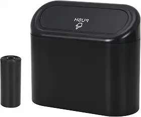 CZWL&HG Mini Lata de Lixo Portátil Suspensa para Carro, Lata de Lixo com Tampa, Lata de Lixo de Mesa de Plástico, Lata de Lixo para Casa de Escritório de Carro, Lata de Lixo Inodora À Prova D'Água(Pre