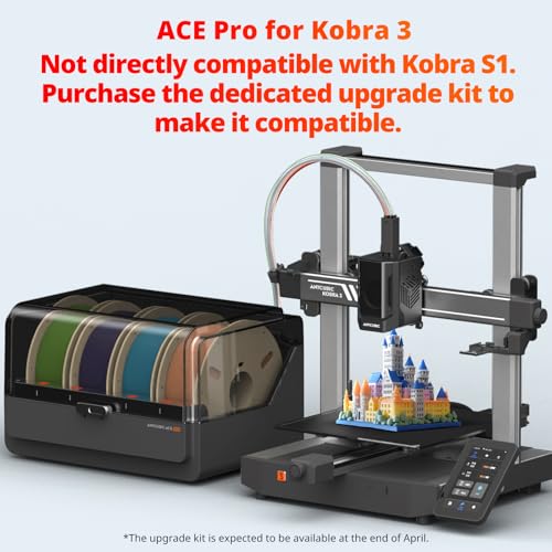 Image of Anycubic Color Engine Pro, Not for Anycubic Kobra S1, Only Compatible with Kobra 3 3D Printer, Multi Color 3D Printer Automatically Filament System, Filament Dryer Nozzle Clog Detection