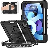 ✔ 【Ganzkörperschutz mit Displayschutzfolie】 ： Diese iPad Air 4-Hülle besteht aus weichem, flexiblem Silikon und harten PC-Auskleidungen sowie einer integrierten Displayschutzfolie und bietet Ihrem iPad Ganzkörperschutz gegen versehentliches Herunterfallen, Kratzer, Stöße oder Unebenheiten.