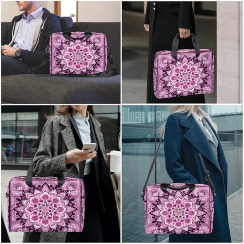 Bolso para portátil rosa étnico 16 pulgadas impermeable miniatura 2