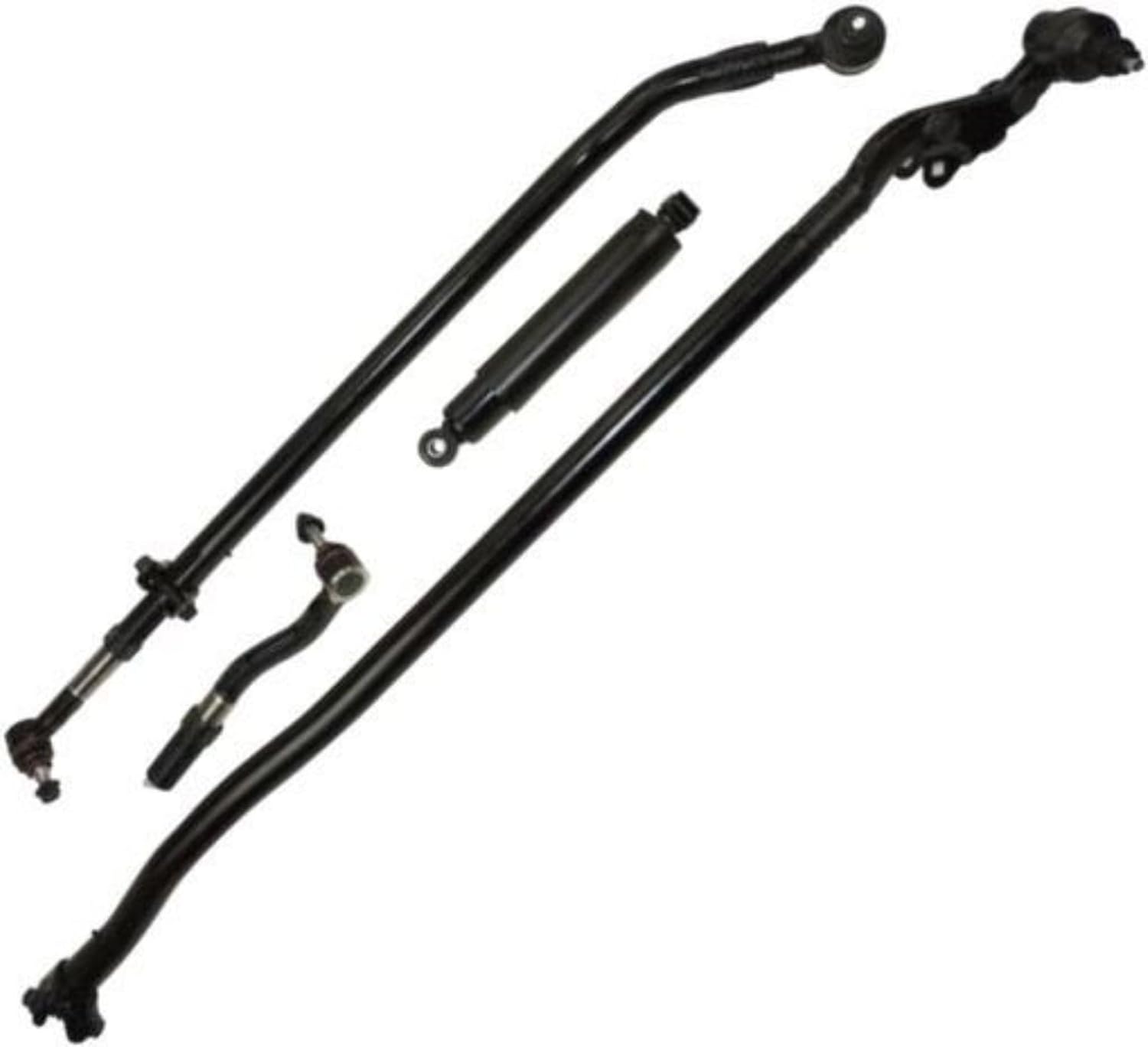 APDTY 175411 Steering Kit; LHD; Tie Rod Assembly, Drag Link Assembly, Steering Damper; Compatible With Gladiator, Wrangler; Fits Models Without Rubicon Package or Max Tow Package; Replaces SK5