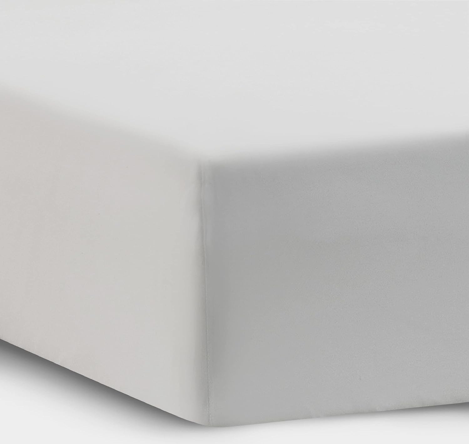 White Queen Size Fitted Sheets, Egyptian Cotton Fitted Sheets, Jersey Fitted Sheet, Easy Care, Microfibre, Super Soft Cozy and Breathable Deep Fitted Queen Bed Sheet (190cm X 160cm, White)