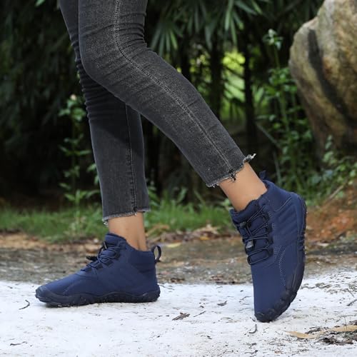 Winter Barefoot Shoes, Hike Winter Footwear Barefoot Womens, Mens Wide Toe Box Minimalist Waterproof Warm Snow Boots Sneakers4