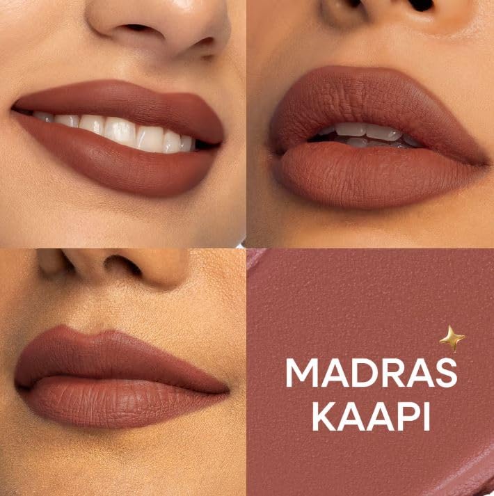 Image of Nykaa Matte to Last No Transfer Long Lasting Lipstick (3.5g) (Madras Kaapi)