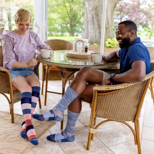 Image of ja vie Women & Men Comfy 75% Merino Wool Compression Socks 15-20mmHg Extra Soft