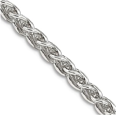 JewelryWeb 925 Sterling Silver Wheat Chain Chain Necklace for Women and Men in Choice of Lengths