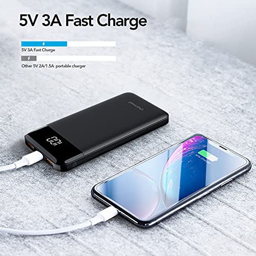 Charmast Portable Charger, USB C Battery Pack, 3A Fast Charging 10400mAh Power Bank LED Display, Slim Portable Phone Battery Charger for iPhone 13 12 11 X 8 7 Samsung S21 S20 Google LG OnePlus iPad Charmast Portable Charger, USB C Battery Pack, 3A Fast Charging 10400mAh Power Bank LED Display, Slim Portable Phone Battery Charger for iPhone 13 12 11 X 8 7 Samsung S21 S20 Google LG OnePlus iPad