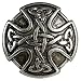 BS9977 screw back Celtic Cross Conhos 1" (25mm) Antique Silver Celtic Concho 10pcs