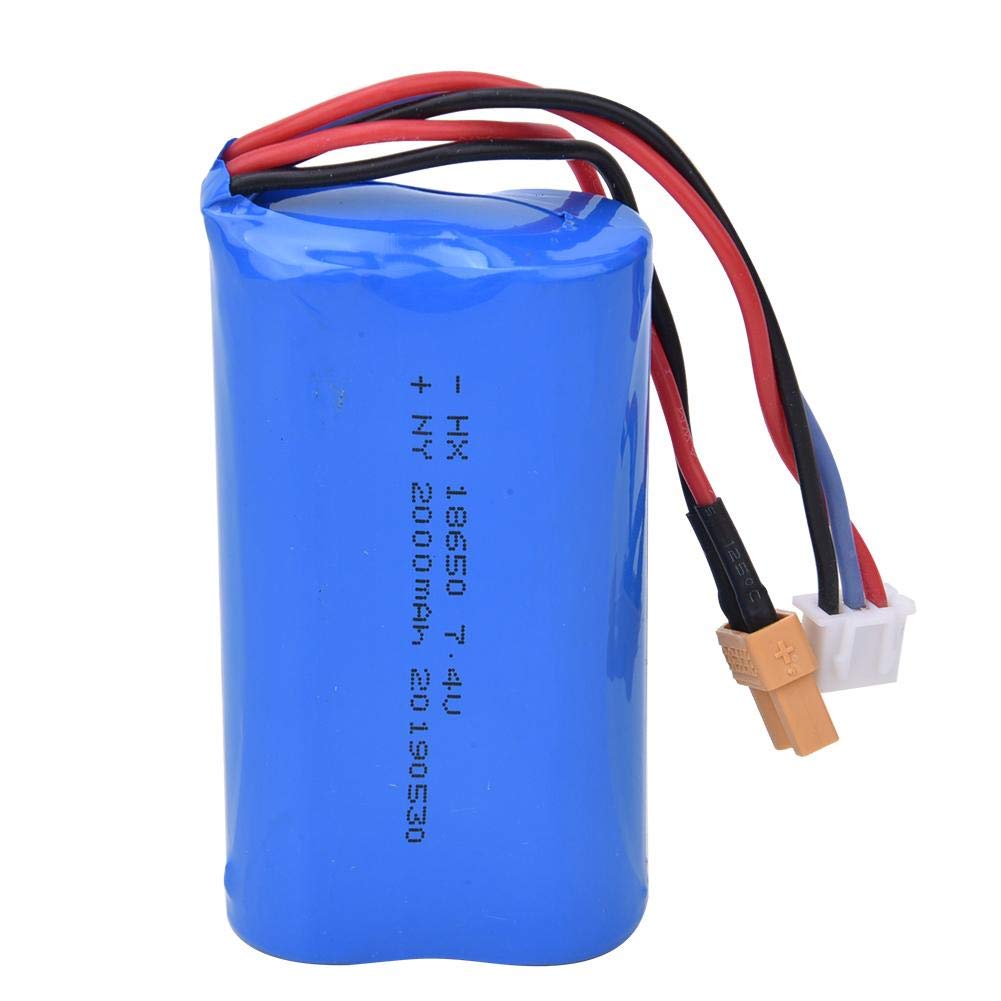 Tbest High Capacity Security 7.4V 2000mAh Battery for All-Metal Excavator RC Engineering Car Accessory(1583-005) Rc Excavators
