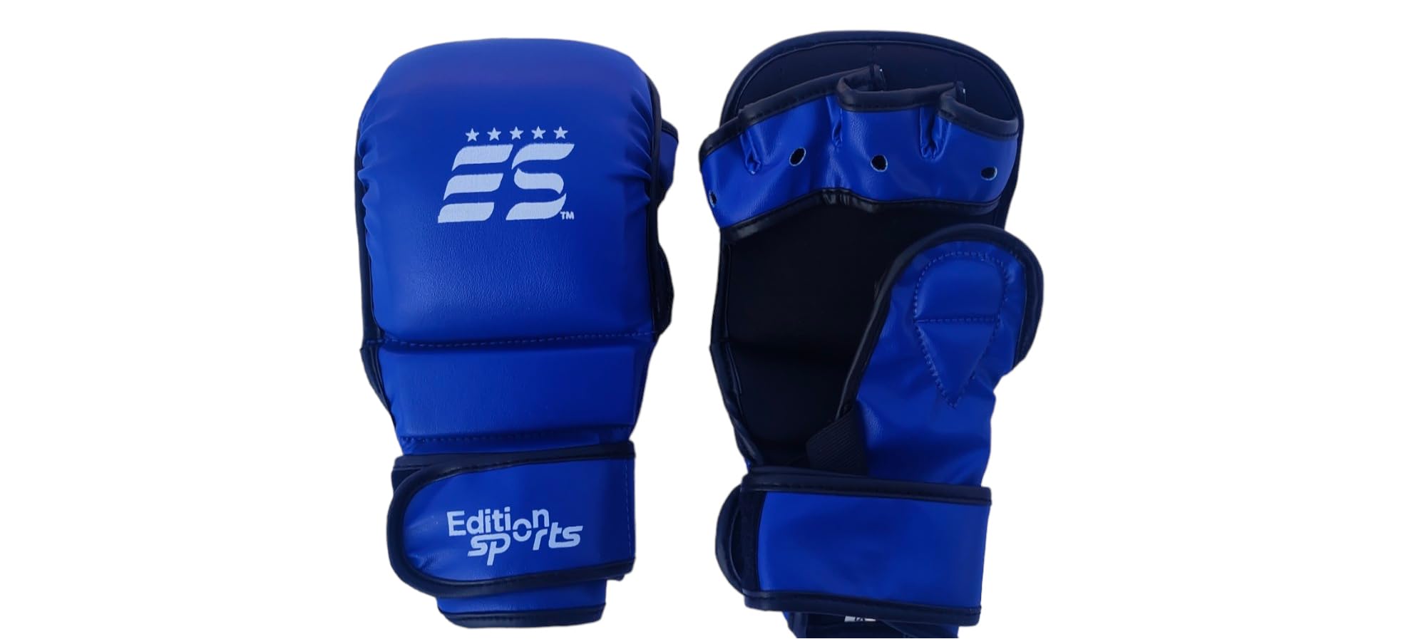 Edition Sports Puffy Fitness MMA Gloves (Small/Medium, Blue)-image-35