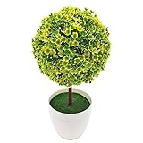 Contenido del envío: 1 x Mini artificial Árbol, 1 x Olla