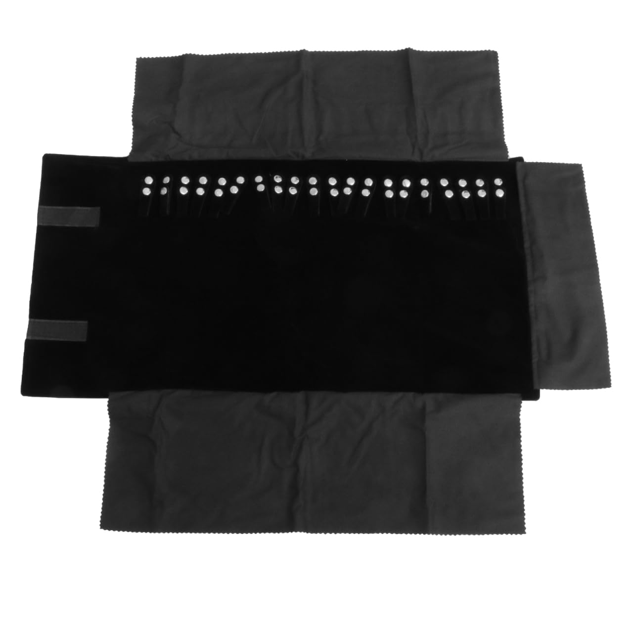 Cabilock Bolsa de Rollo de Joyería Organizador de Joyas para Collares y Pulseras para y Protección de Premium Negro