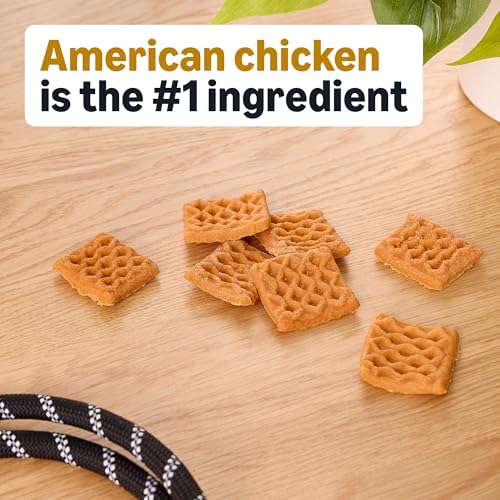 Image of Amazon Basics Dog Treats Chicken and Waffle Bites 6oz (Previously Wag)