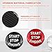 Zufoty ​​​​​Car Push Start Button Cover, Car Ignition Button Cover, Carbon Fiber Car Engine Start Stop Button Cover Protector, Universal Car Ignition Button Cover Car Accessories for Cars (Black)
