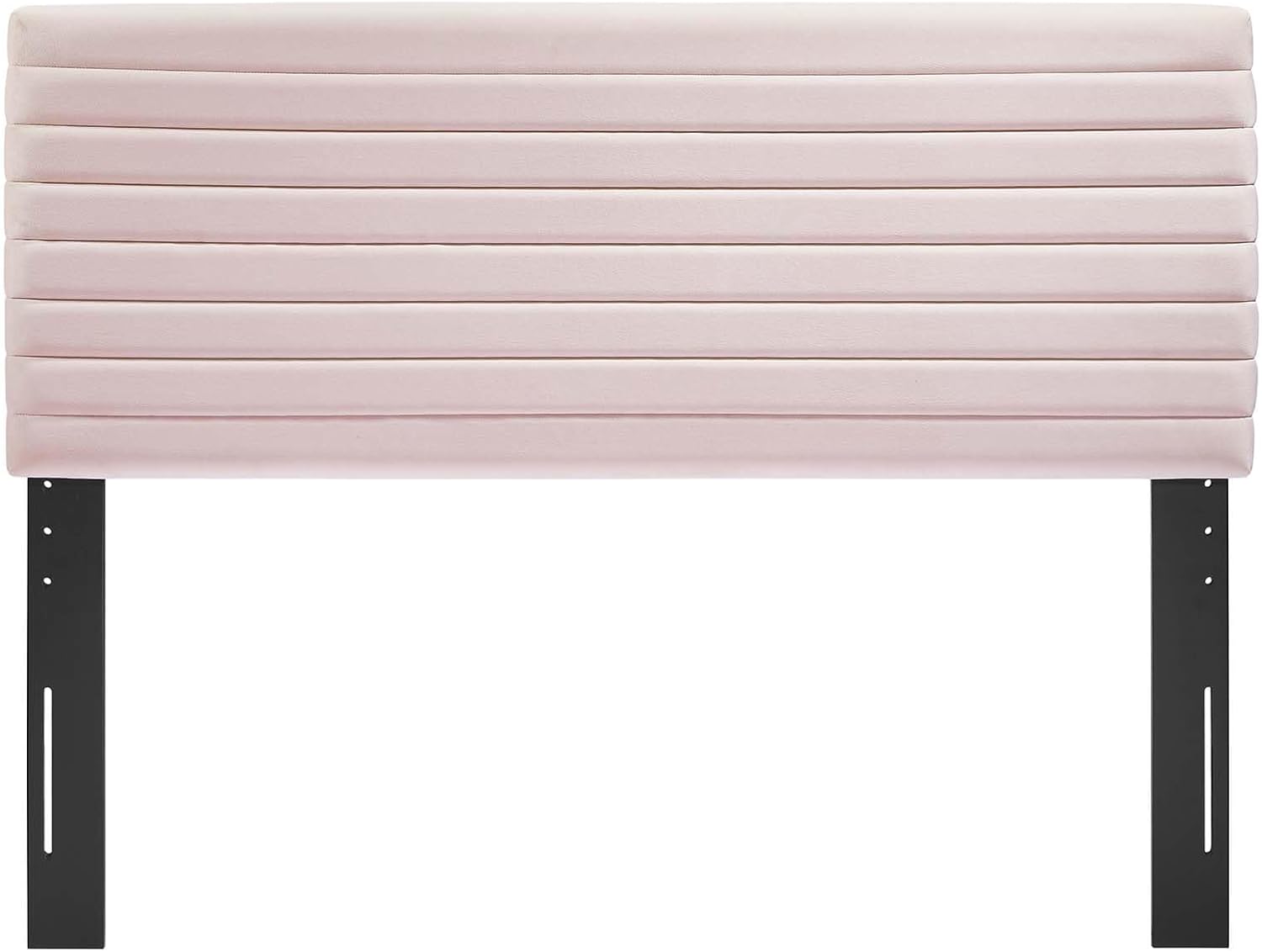 Modway Tranquil Modern Performance Velvet Twin Headboard in Pink