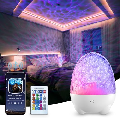 Bebe Proyector Estrellas, Recargable Luz Nocturna Infantil con Re...