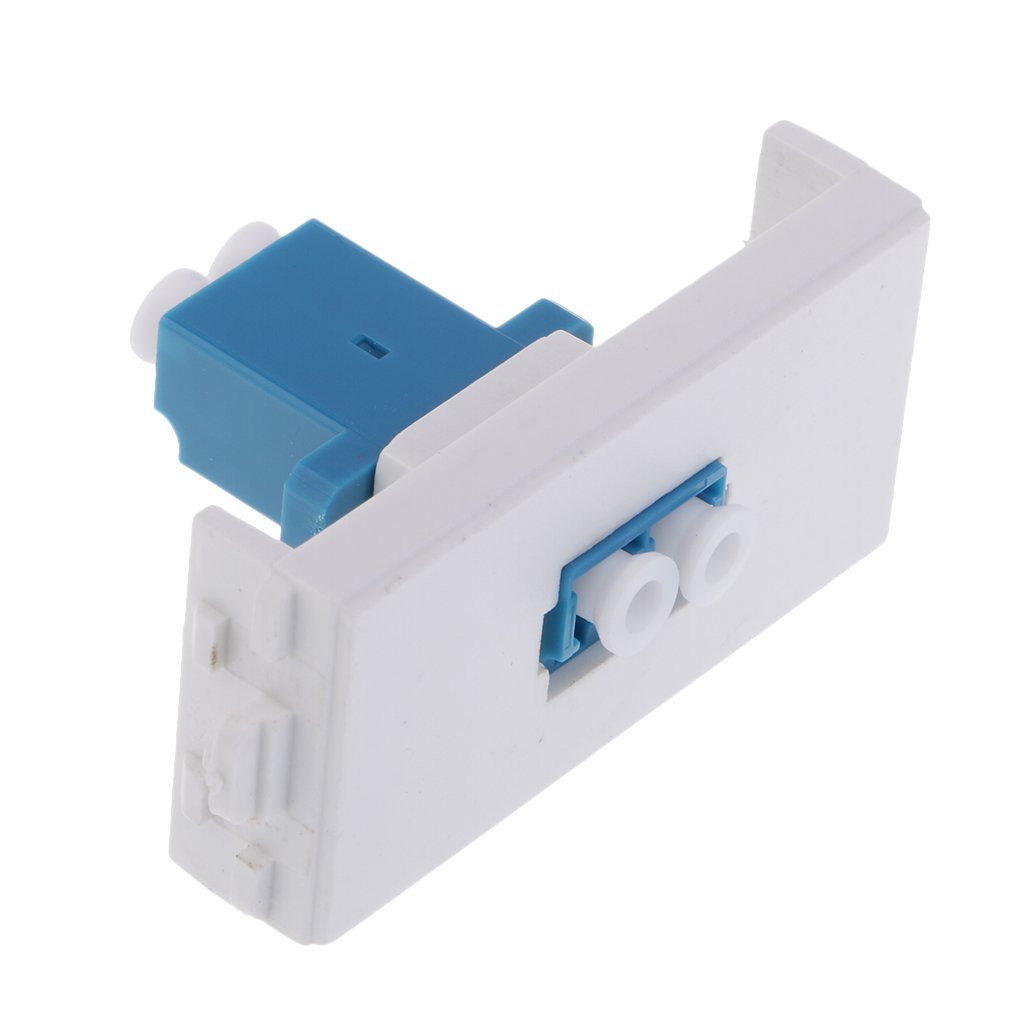 LC Connector Wall Socket Module Woman Fiber Optic Wallplate with Frame Directly Plug Type