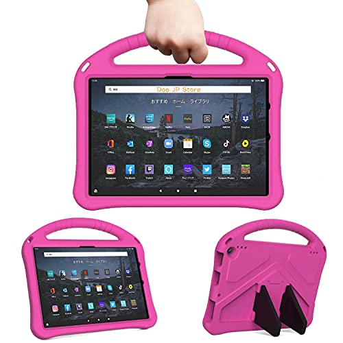 「Doo」Fire Max 11 ケース 第13世代・2023年発売・11インチ対応 Fire Max 11 第13世代 タブレットカバー スタンド機能 ハンドル付き 持ちやすい EVA素材 取付簡単 耐衝撃 ファイヤー マックス 11 カバー 子ども用(
