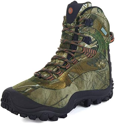 Manfen Women's Hiking Boots Lightweight Waterproof Hunting Boots, Ankle Support, High-Traction Grip, Camo, 8.5