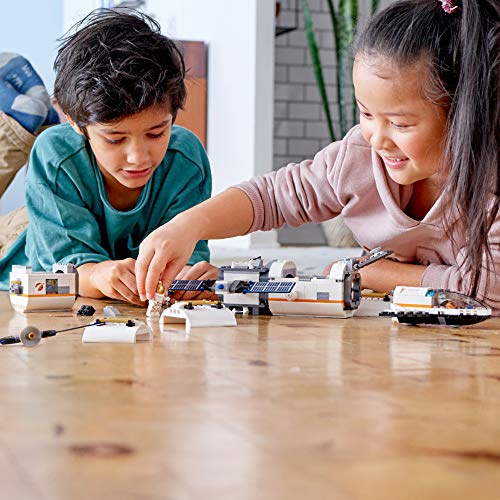 51mBRibei8L LEGO City Space Lunar Space Station 60227 Space Station Building Set with Toy Shuttle, Detachable Satellite and Astronaut Minifigures, Popular Space Gift (412 Pieces) - Image 4