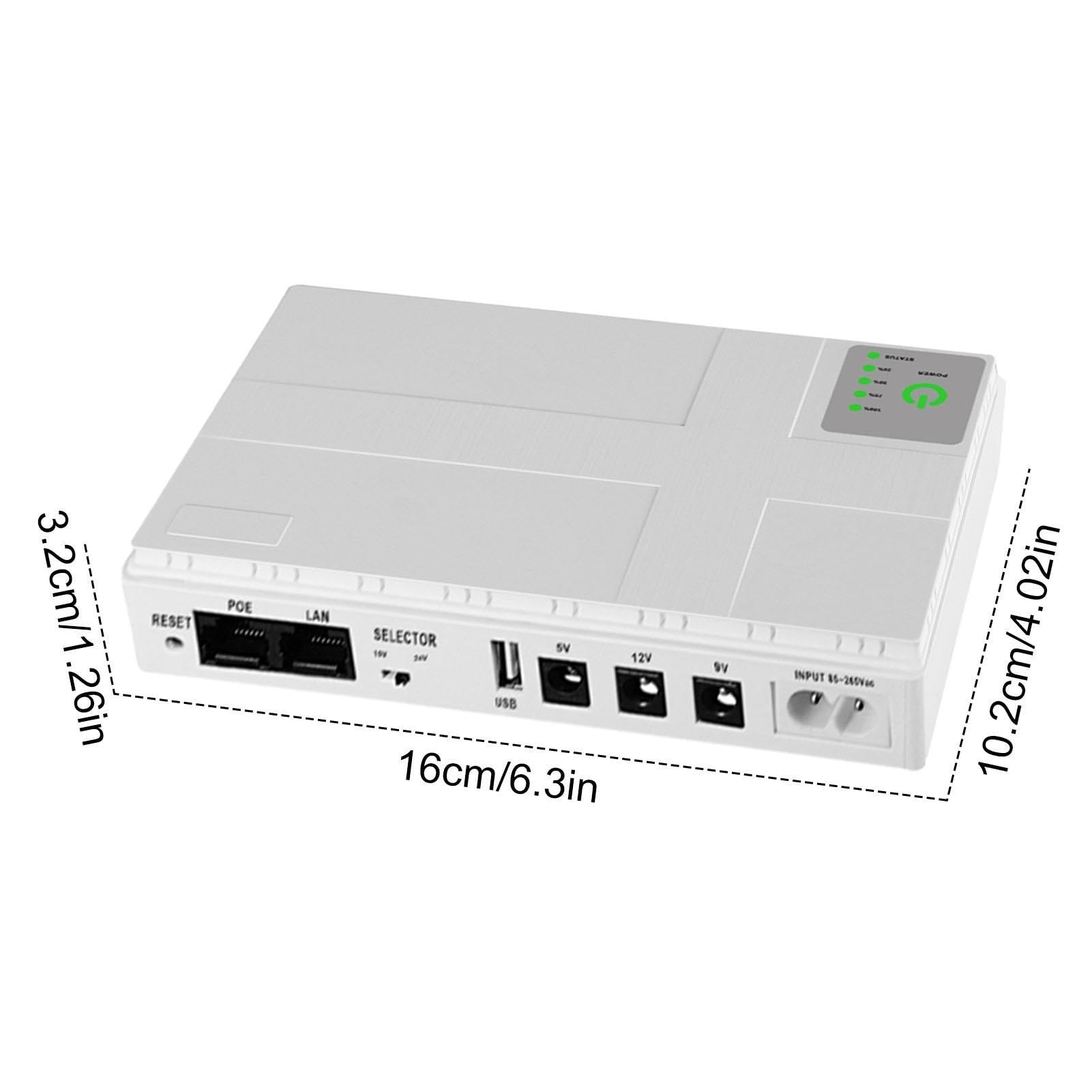 Routeur Alimentation, alimentation modem d'alimentation, batterie de | routeur sans interruption, alimentation modem, sortie haut-parleur, batterie pour lumière LED, caméra de sécurité, batterie d