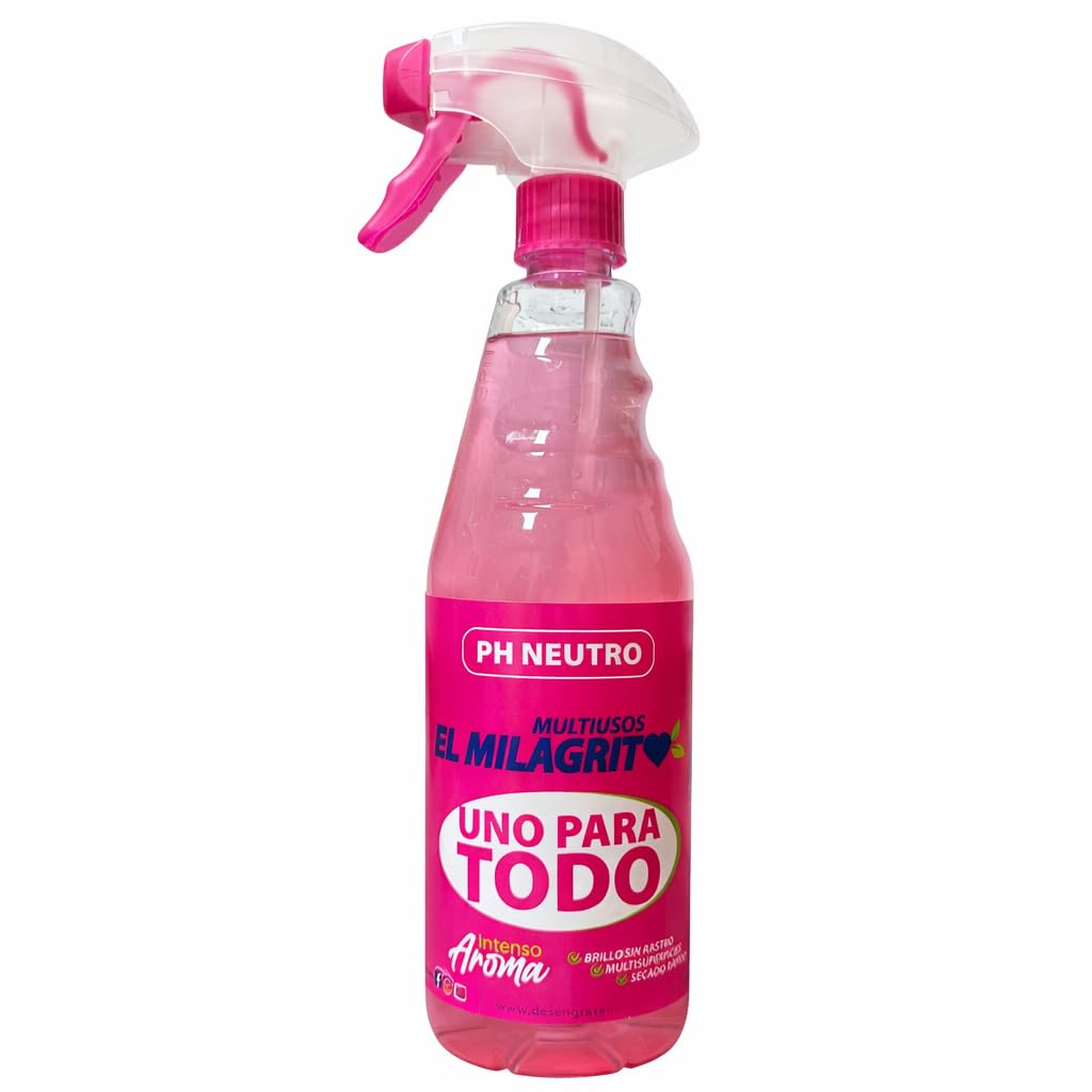 Limpiador Multiusos en Spray, pH Neutro, Aroma Intenso, 750ml, Pack de 12 Unidades