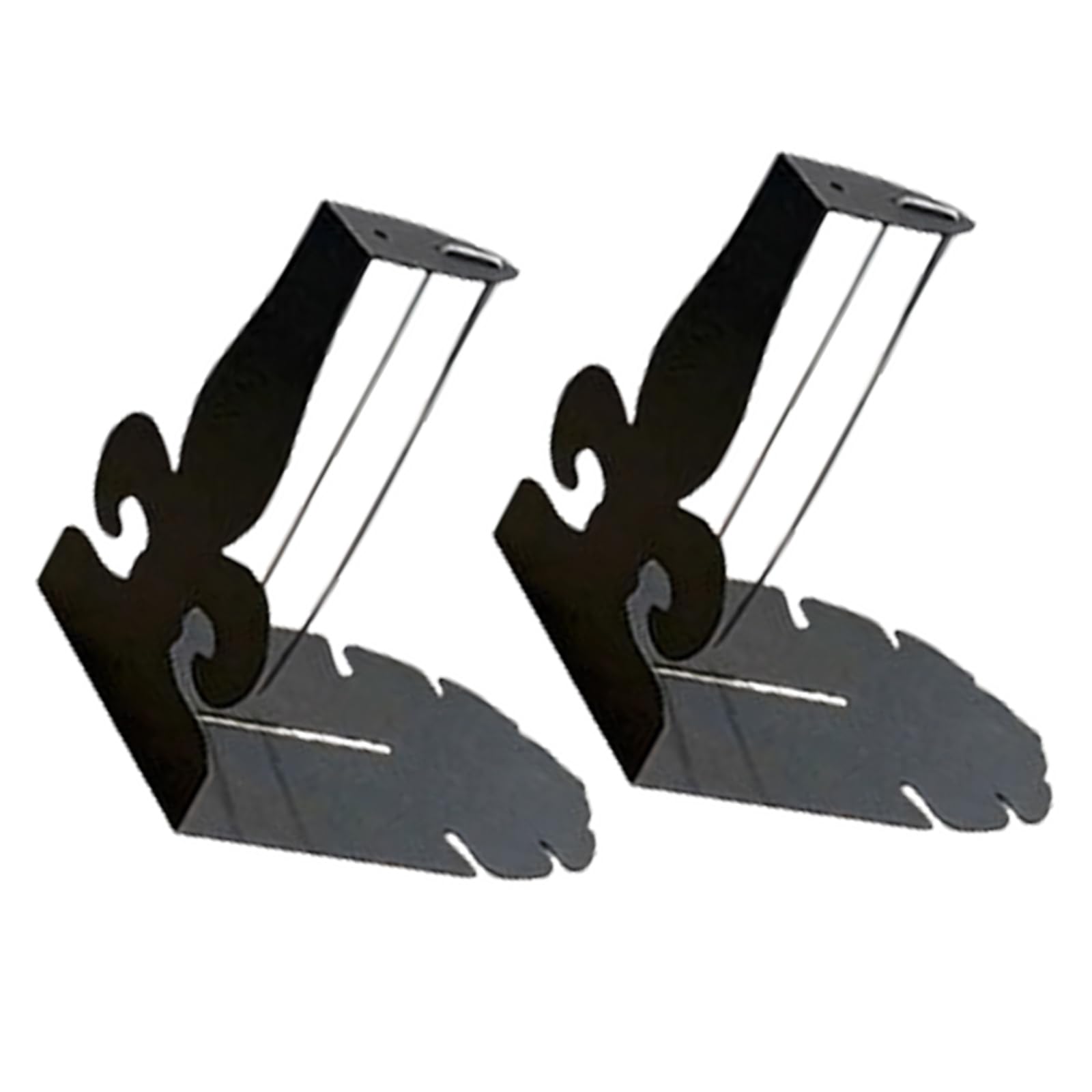 Nucelit 2Pcs Rustproof Metal Plant Holder Heavy Pots Balcony Basket Brackets Hanger Indoor Outdoor Gardening Essential Stable Stainless Steel Plant Stand