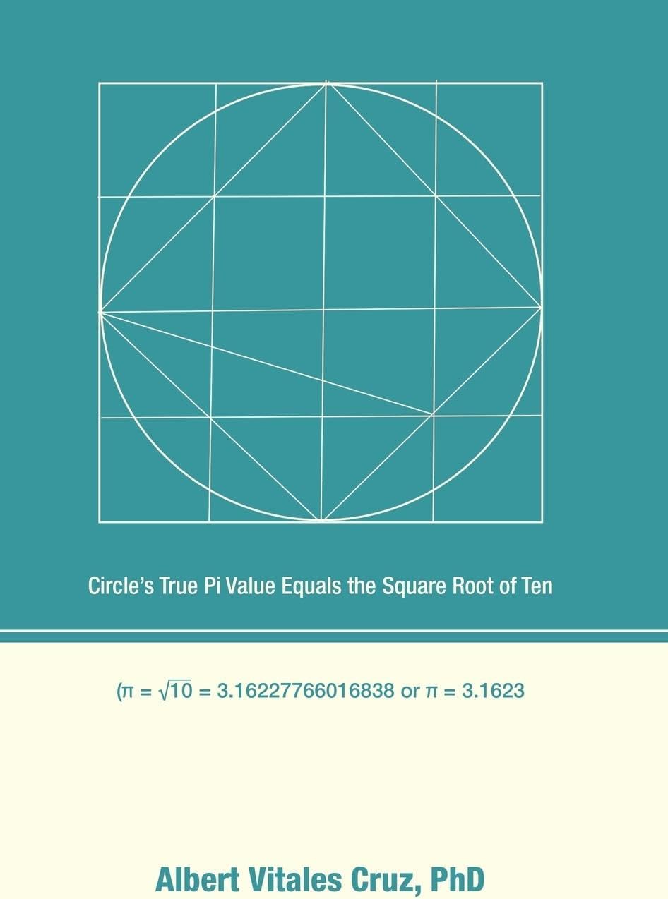 Circle's True Pi Value Equals the Square Root of Ten