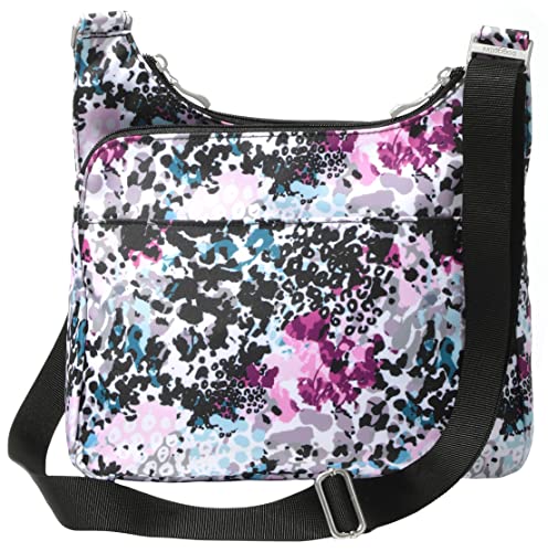 Image of Baggallini Crossbody Travel Bag 11x8.5 Lightweight Water-resistant Nylon Handbag