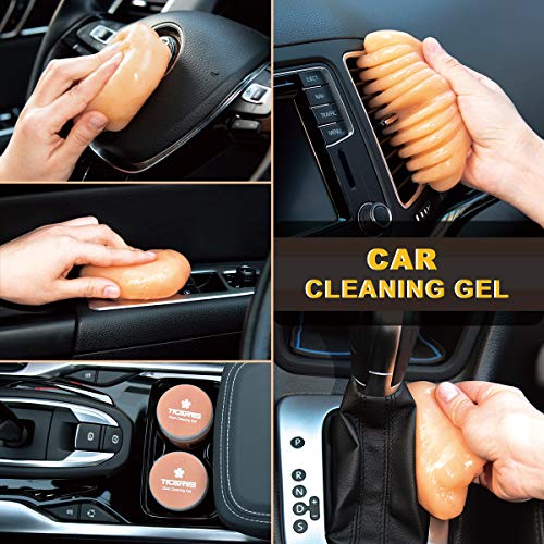 TICARVE Cleaning Gel for Car Cleaning Putty Auto Detailing Gel Car Interior Cleaner Universal Dust Removal Gel Vent Cleaner Keyboard Cleaner for Laptop - Image 3