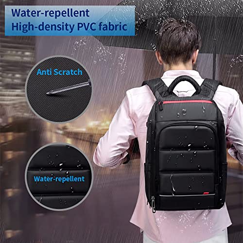 Laptop Backpack for Men,Multifunction Business 15.6 inch Laptop Backpack,with USB Charging Port Travel Bag, Black-03, Large4