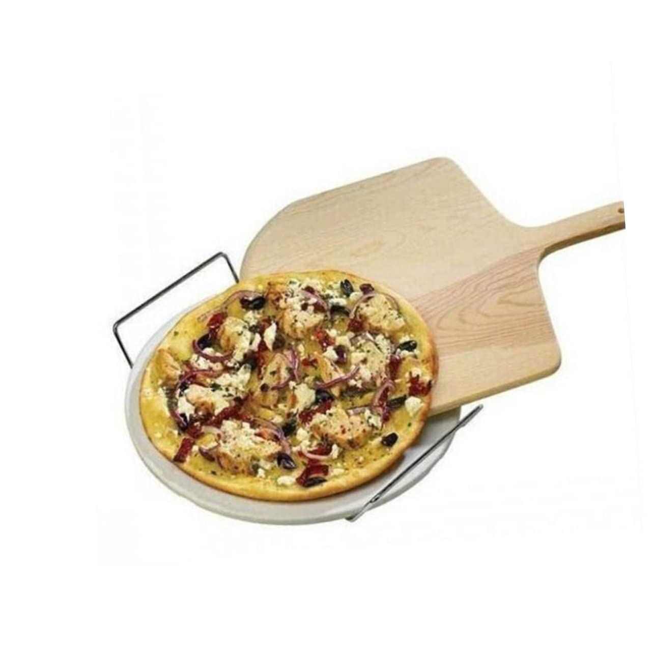 Paletta Pizza in Legno 12 14 Pollici Beige per Pane e Forno