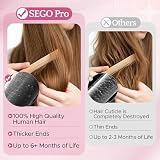 SEGO Pro Keratynowe przedłużanie włosów z prawdziwych włosów 45 cm 25 g 25 pasma naturalnych blond ludzkich włosów, wstępnie połączona U-Tip Remy ludzkie włosy naturalne keratyna