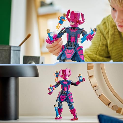 | Marvel Fantastici Quattro Contro Personaggio Costruibile di Galactus, Giocattolo con le Minifigure di Mr. Fantastic, Donna Invisibile, La Cosa e Torcia Umana, Giochi per Bambini da 9 Anni 76316 - Lego - Immagine 5