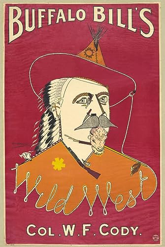Tableau sur toile Bill's Wild West affiche western 60x90cm pour salon