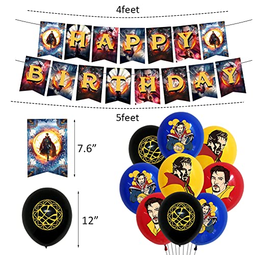 Ksopsdey 36 stks Dokter Vreemde Verjaardag Decoraties Hero Thema Feestartikelen Feestversieringen Cupcake Toppers Cake Decoraties Banner Ballonnen Cake Toppers voor Kinderen - Image 4