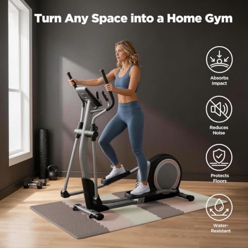 Image of AIRHOP 18 PCS Gym Floor Mat, EVA Foam Puzzle Gym Mat, High-Density Interlocking Foam Floor Tiles for Home Gym, Play Workout Garage Kitchen Flooring 12.6 inchx12.6 inchx0.4 inch