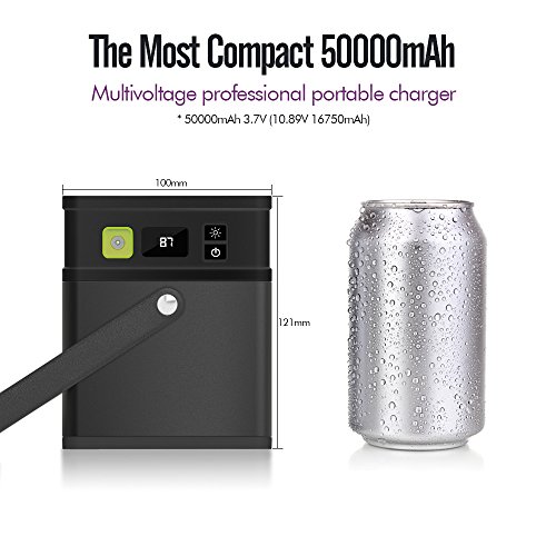 imuto 182Wh 50000mAh Portable Power Station Camping Generator 8-Port DC 5V/12V/19V Output, AC Power Inverter Optional 110V/100W(Peak 160W) Power Source for Laptop, Tablet, Smartphone, Outdoors More
