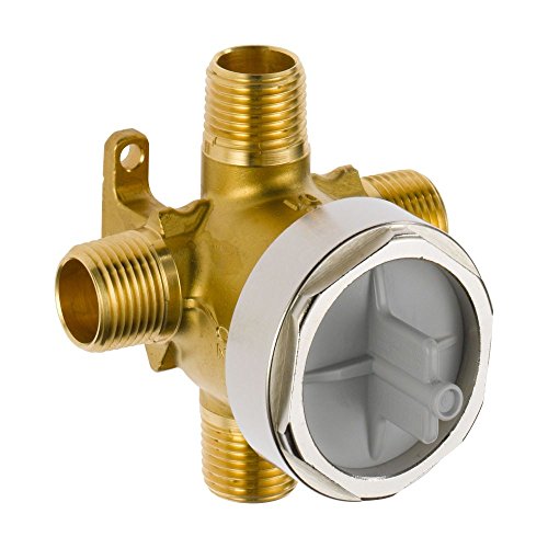 Delta Faucet R11000 3-Setting and 6-Setting Custom Shower Diverter Valve Kit Rough-In Kit for Delta Shower Trim Kits Brass Construction R11000