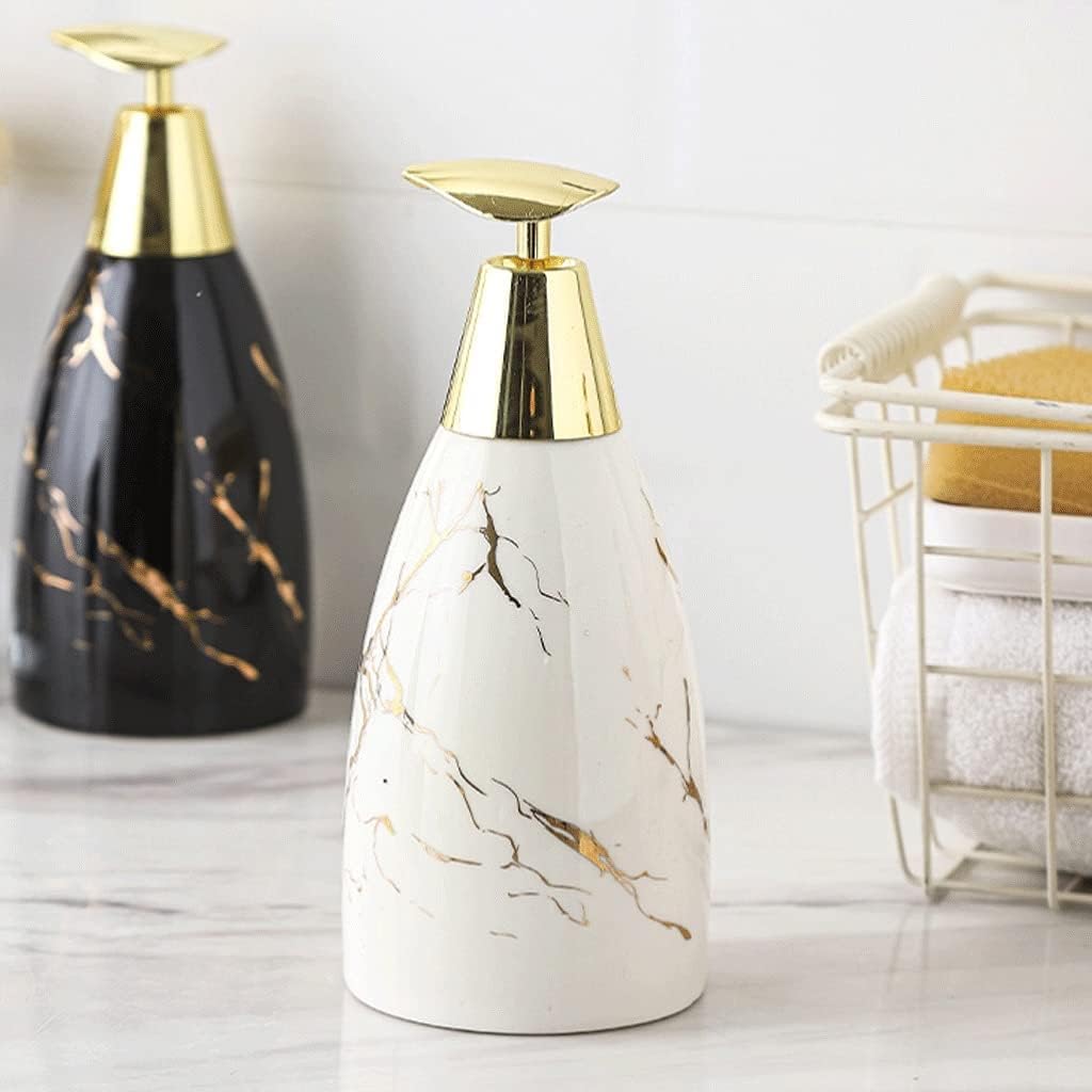High-end handzeepdispenser 16,5 oz lotiondispensers keramische zeepdispenser met pomp aanrecht vloeistofcontainer