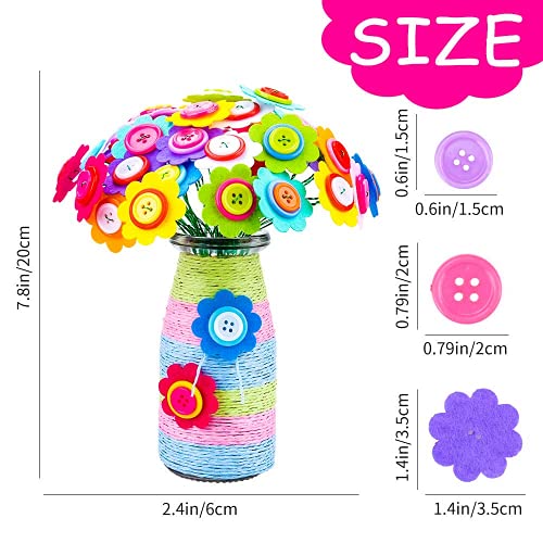 Set per creare fiori di feltro per bambine, fai da...