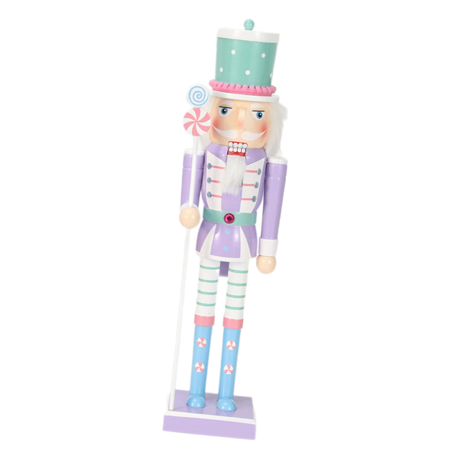 Kalttoy Ziluolanse Stylish Wood Nutcrackers Centerpieces Seasonal Decors 50Cm Nutcrackers Solider Candy Series Craftsmanship Ornament